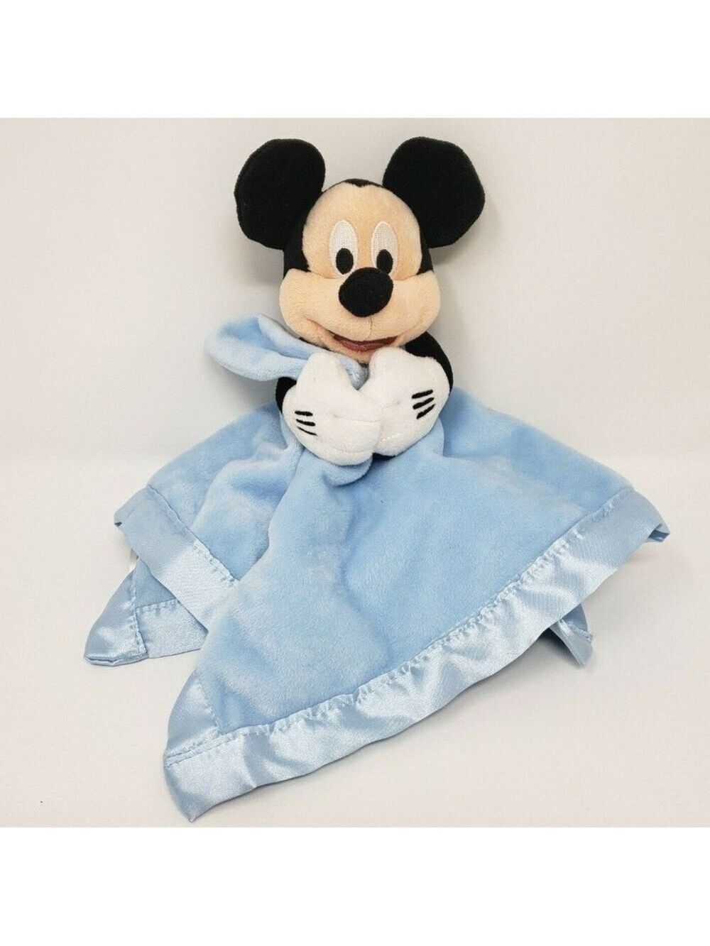 Disney Store Mickey Mouse Security Blanket Rattle Lovey Stuffed Animal